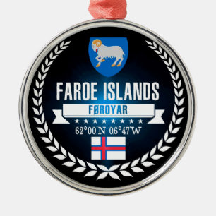 Faroe Islands Metal Ornament
