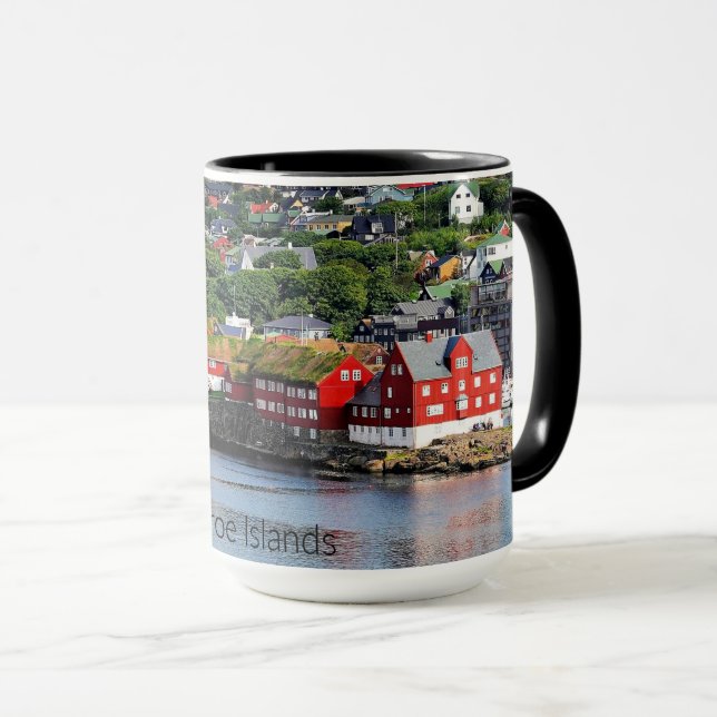 Faroe Islands, panoramic view of Torshavn Mug (Front Right)