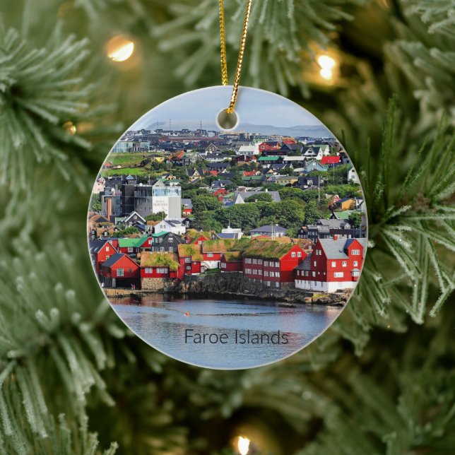 Faroe Islands (Torshavn) Ceramic Ornament (Tree)