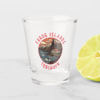 Faroe Islands Tórshavn Retro Distressed Circle
