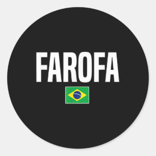 Farofa Brazilian Brazil Classic Round Sticker