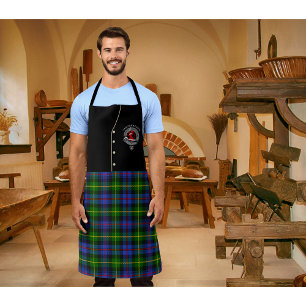 Farquharson Clan Badge & Tartan Kilt Apron