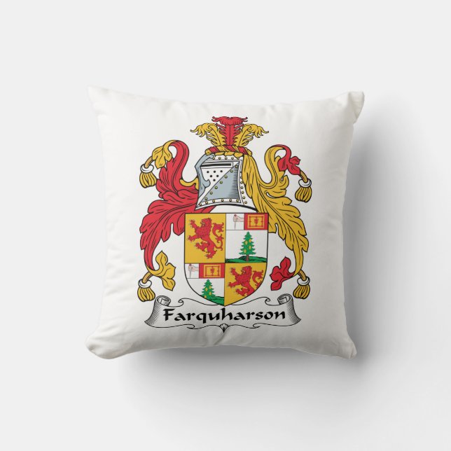 Farquharson Family Crest Cushion (Front)