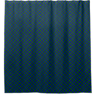 Farquharson tartan blue green plaid shower curtain
