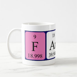 Farrah periodic table name mug