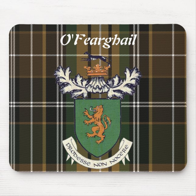 Farrell Clan of Ireland coat of arms Mousepad (Front)