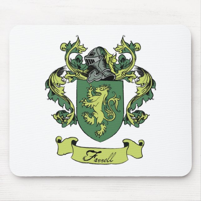 Farrell Family Heraldry Crest Mouse Pad (Front)