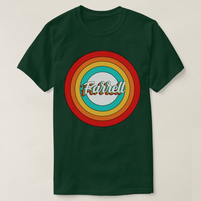 Farrell Name Shirt Vintage Farrell Circle (Design Front)