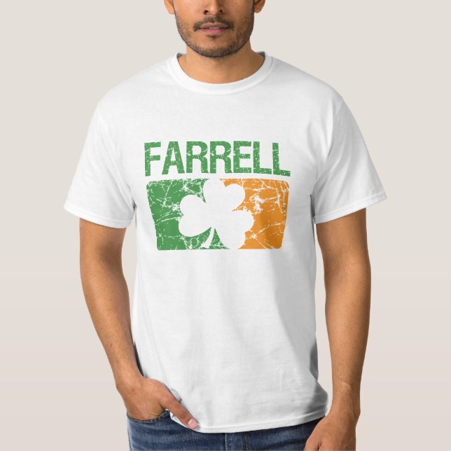 Farrell Surname Clover T-Shirt (Front)