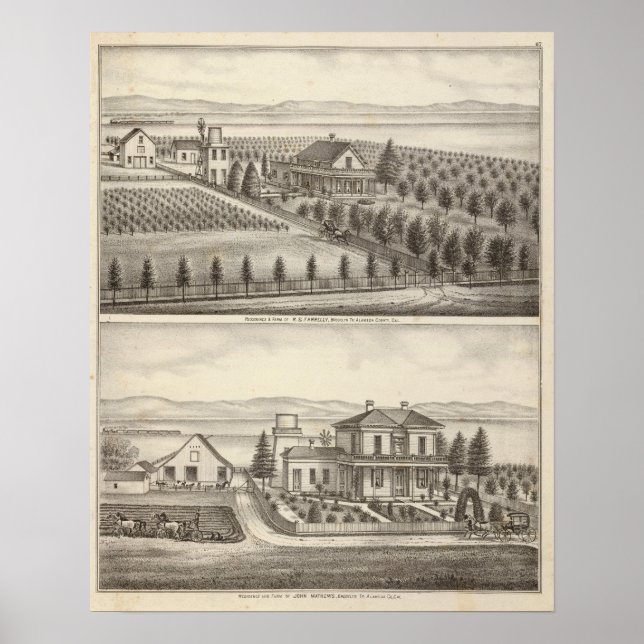 Farrelly, Mathews residences, farms Poster (Front)