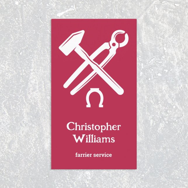 Farrier Business Card (Farrier Business Card Photo)
