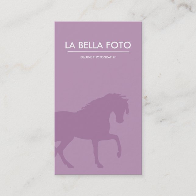 Farrier business card, horse trainer business card (Front)