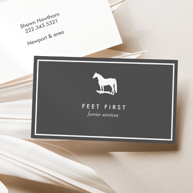 Farrier Business Card, Horse Trainer Business Card (Creator Uploaded)