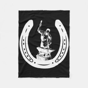 Farrier Horse Scute Ss Cute Ss Blacksmith Horse Lo Fleece Blanket