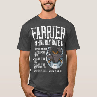 Farrier Horseshoe Gift Hoof Tools  (2) T-Shirt