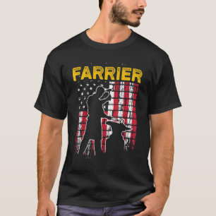 Farrier Horseshoe Hoof Trimming Equine Shoeing 18 T-Shirt