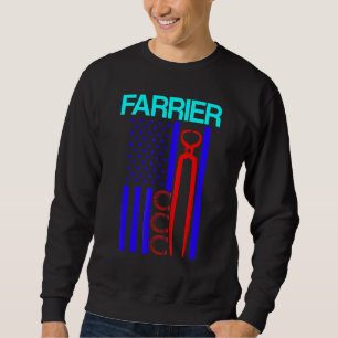 Farrier Horseshoe Hoof Trimming Equine Shoeing 55 Sweatshirt