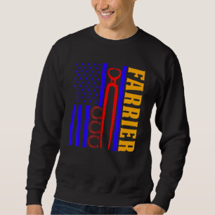 Farrier Horseshoe Hoof Trimming Equine Shoeing 60 Sweatshirt