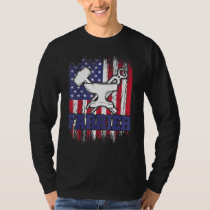 Farrier Horseshoe Hoof Trimming Equine Shoeing 78 T-Shirt