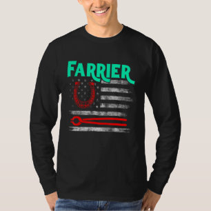 Farrier Horseshoe Hoof Trimming Equine Shoeing 95 T-Shirt