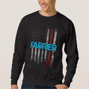 Farrier Horseshoe Hoof Trimming Equine Shoeing Sweatshirt