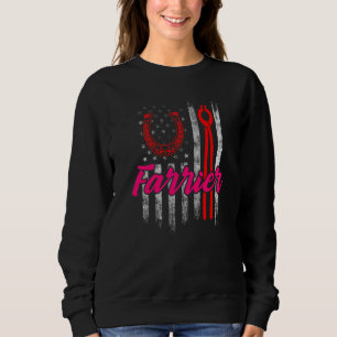 Farrier Horseshoe Hoof Trimming Equine Shoeing     Sweatshirt