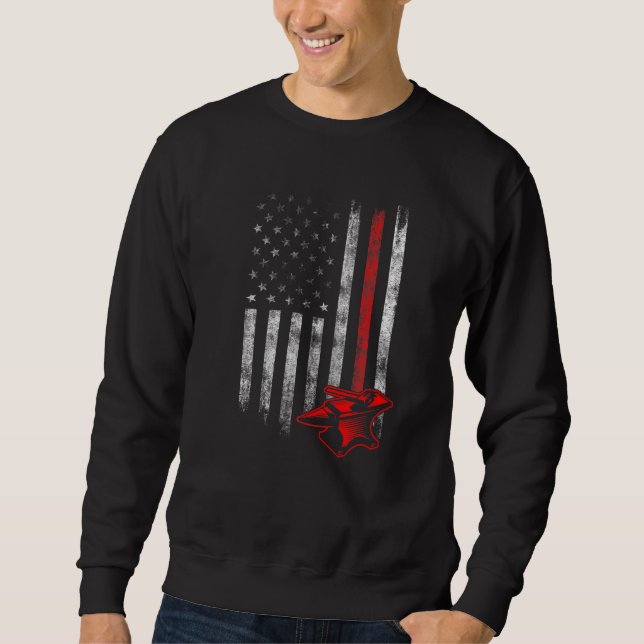 Farrier Horseshoe Hoof Trimming Equine Shoeing Sweatshirt (Front)
