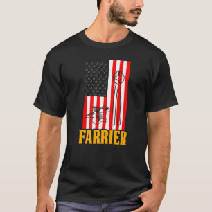 Farrier Horseshoe Hoof Trimming Equine Shoeing     T-Shirt
