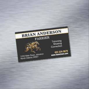 Farrier Magnetic Business Card