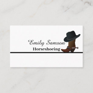 Farrier Service Business Card