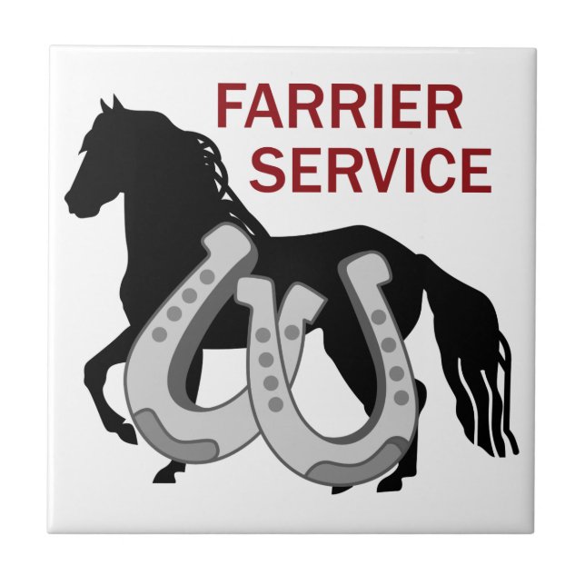 Farrier Service Ceramic Tile (Front)