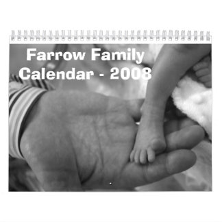 Farrow Family Calendar - 2008