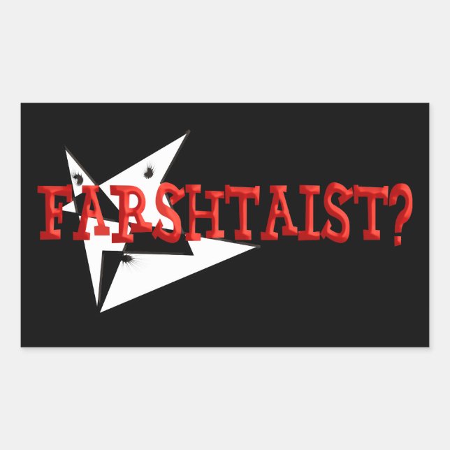 Farshtaist Rectangular Sticker (Front)