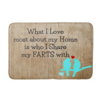 fart bath mat
