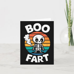 Fart Funny Farting Skeleton For Halloween  Card