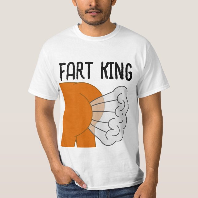 FART KING Funny DAD MENS T-shirts (Front)