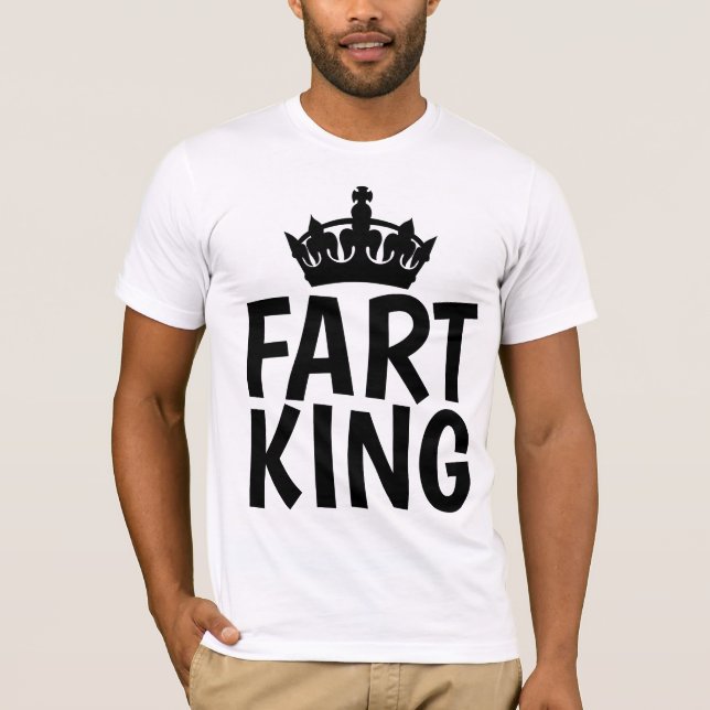FART KING, Funny Men's T-shirts (Front)