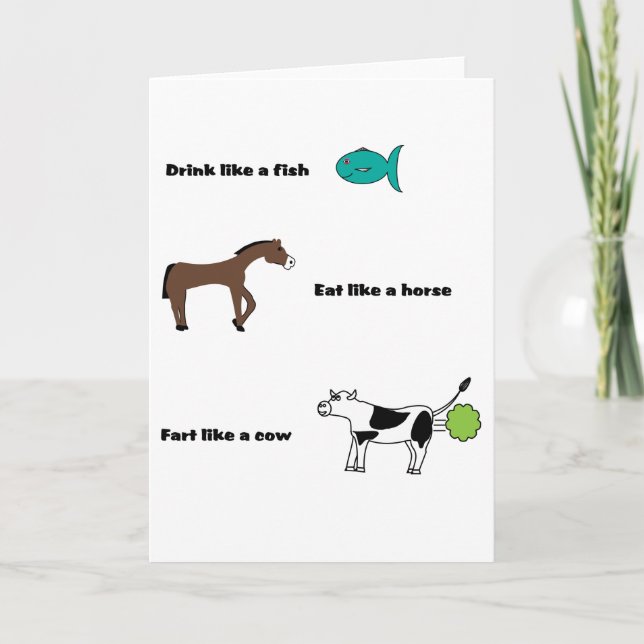 Fart Like a Cow card (Front)