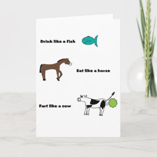 Fart Like a Cow card
