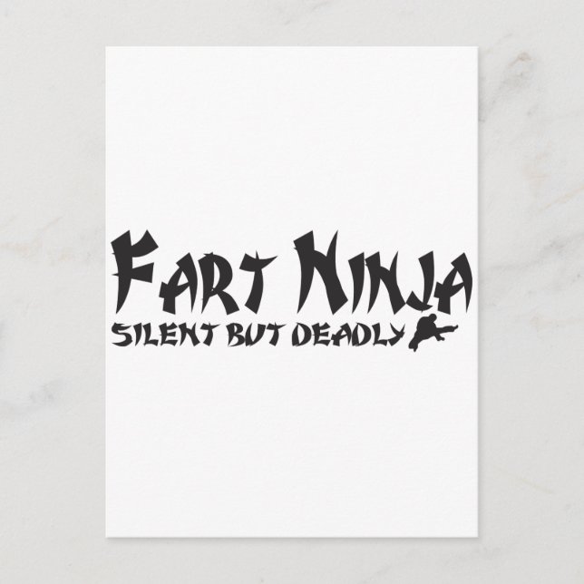 FART NINJA POSTCARD (Front)