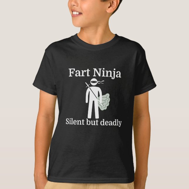 Fart Ninja Silent but deadly T-Shirt (Front)