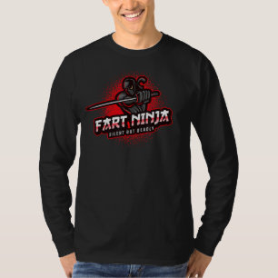 Fart Ninja Warrior Spy Silent But Deadly Funny Gra T-Shirt