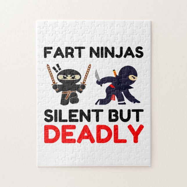 Fart Ninjas Silent But Deadly Jigsaw Puzzle (Vertical)