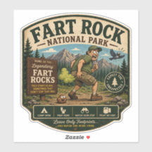 Fart Rock National Park Funny Camping Humour