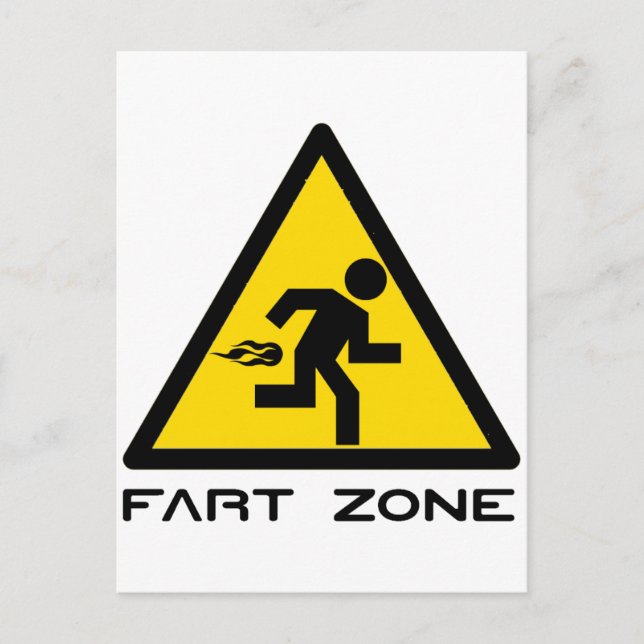 Fart Zone Postcard (Front)
