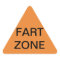 Fart Zone Triangle Sticker