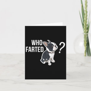 Farted Fun French Bulldog Quote  Card