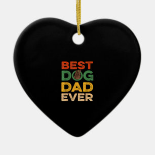 Farther day best newfoundland dog dad ever gifts ceramic ornament
