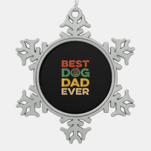 Farther day   best newfoundland dog dad ever gifts snowflake pewter christmas ornament