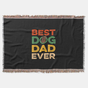 Farther day   best newfoundland dog dad ever gifts throw blanket
